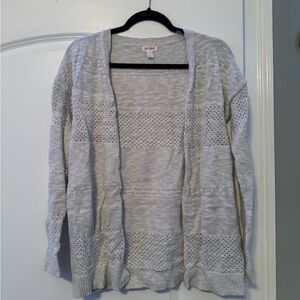 Target Light Gray Open-Front Cardigan